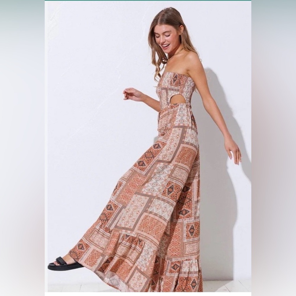 Patchwork  Jumpsuit
